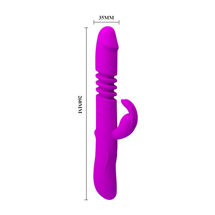 PRETTY LOVE – WARD Vibrátor (USB, 12 rezgésmód, 4 forgási sebesség)