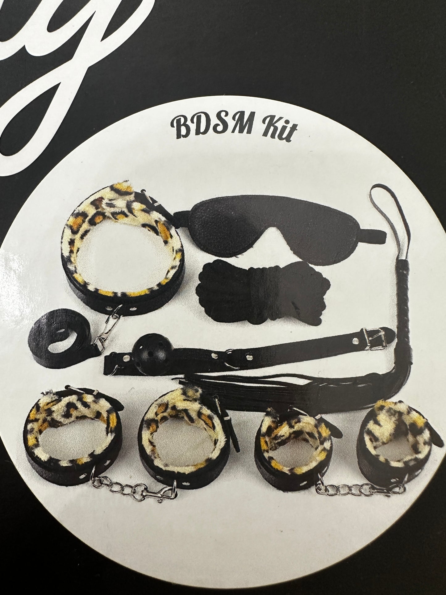 Guilty Toys BDSM Szett Leopárd mintás 7db
