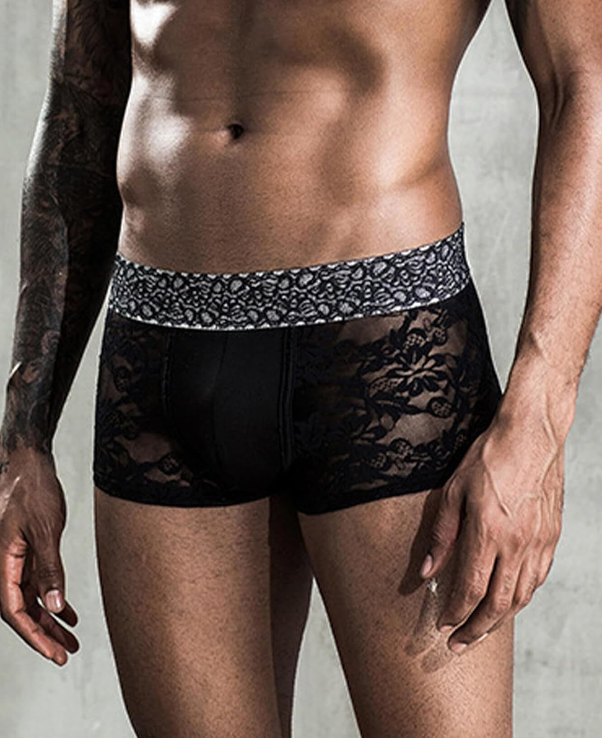 Férfi Csipkés Boxer Alsó