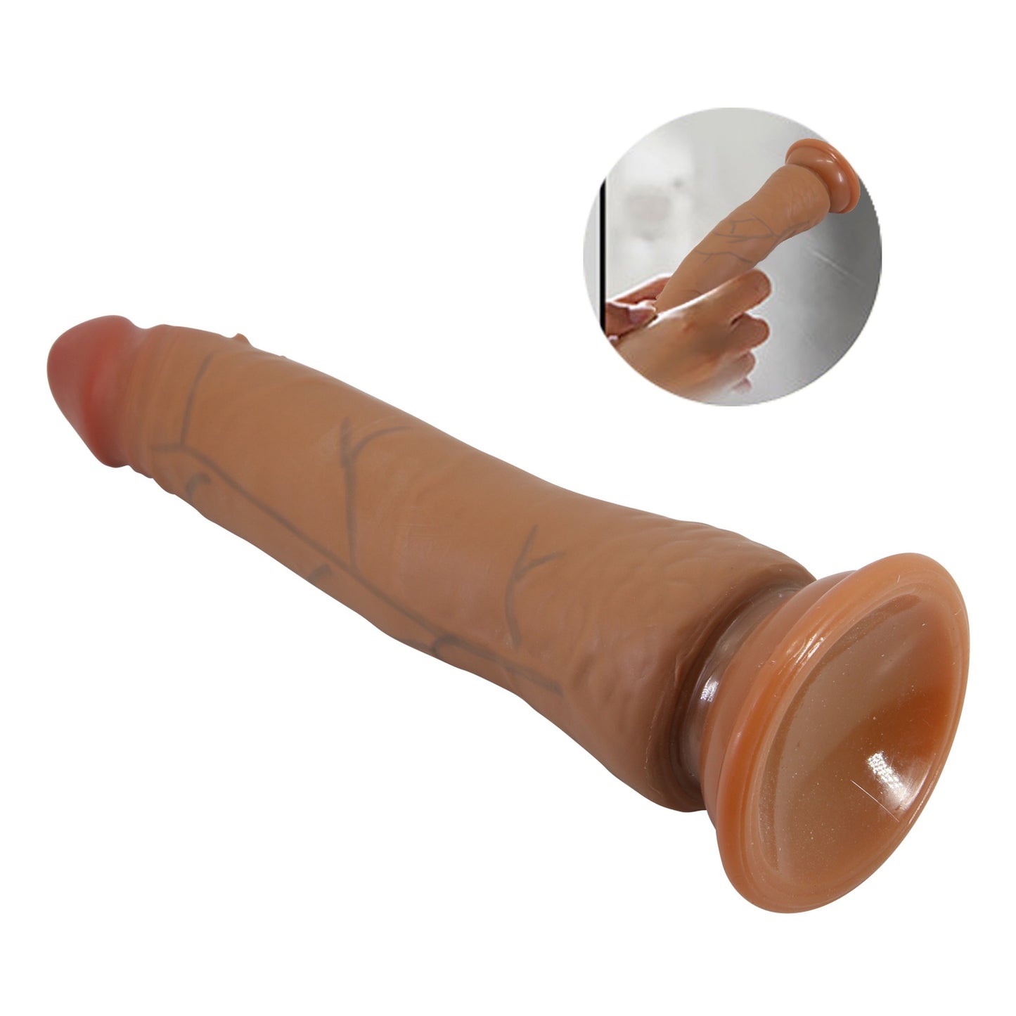 BARBARA – 8.3” Hajlítható Dildó Tapadó Talppal