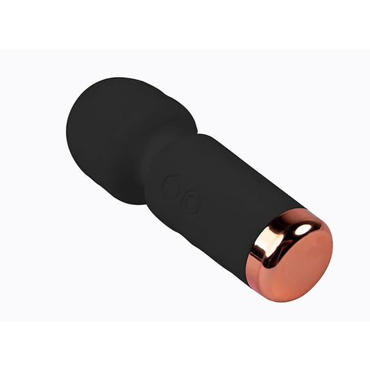 Eros Mini Wand – fekete, 10 vibrációs mód, szilikon