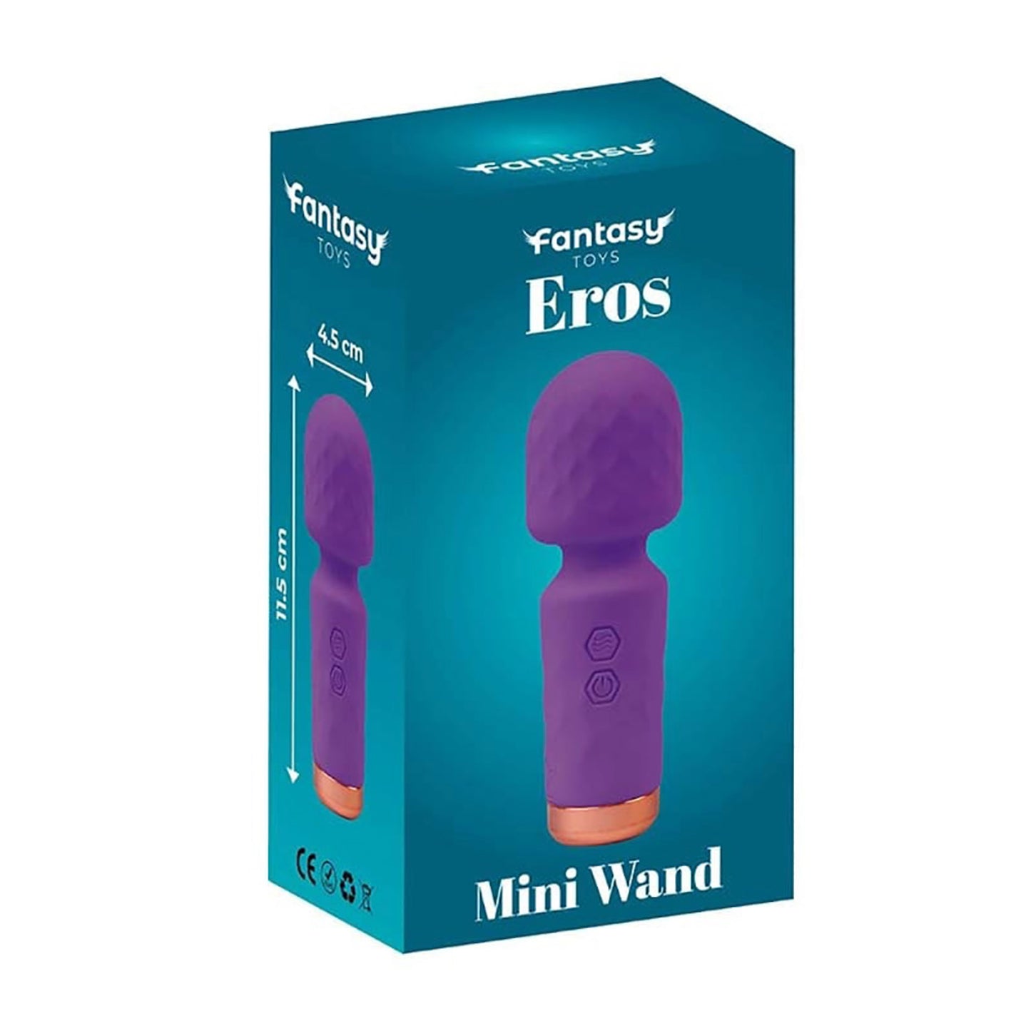 Eros Mini Wand – lila, 10 vibrációs mód, szilikon