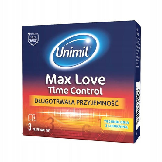 Unimil Max Love Időkontroll Óvszer – 3 db