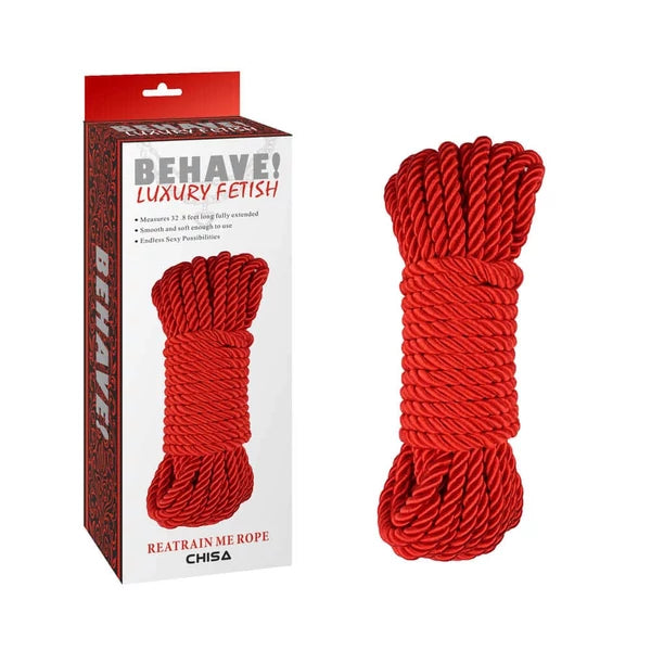 Behave! Luxury Fetish reatrain me rope 10m piros