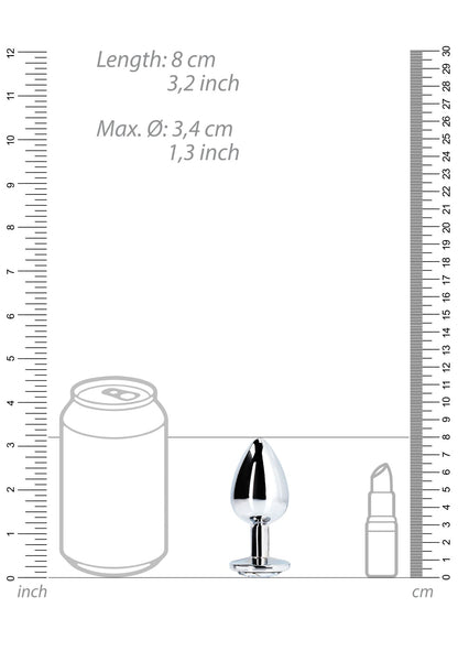 Round Gem Butt Plug – Medium