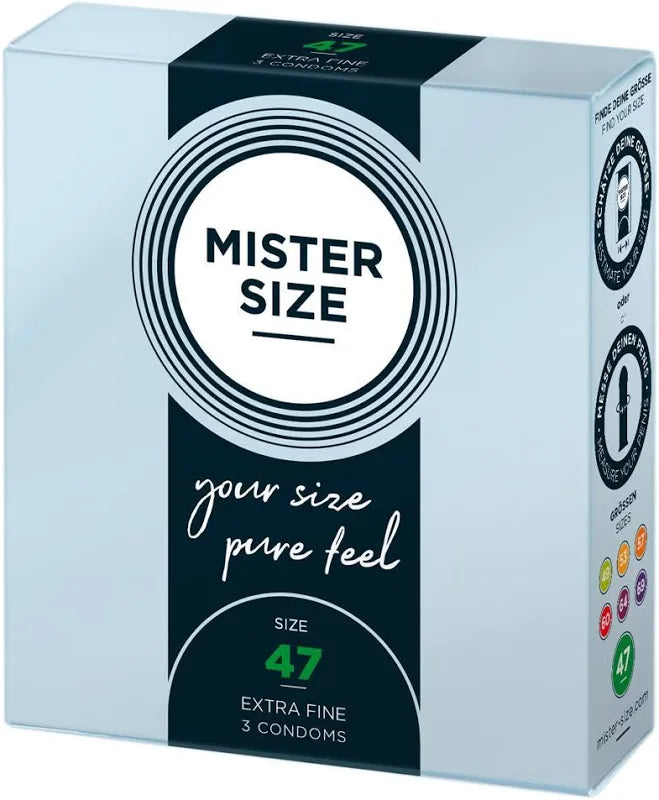 Mister Size Vékony Óvszer - 47mm (3db)