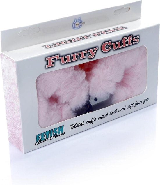 Furry Cuffs Pink