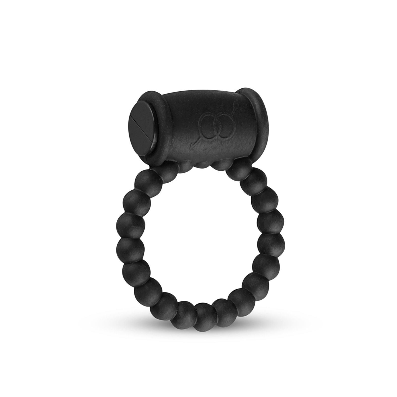 Mokko Beaded Ring Fekete