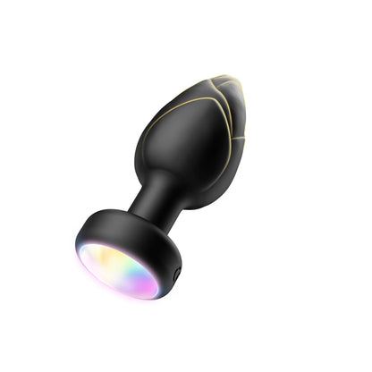Passion Labs Led Light Vibrating Plug Fekete Távirányítós