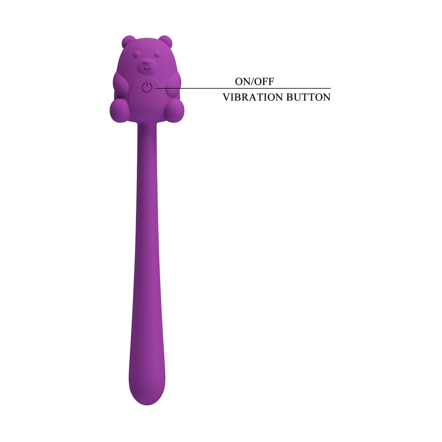 CUTE BEAR – Flirting Stick, 7 vibrációs funkció, mágneses USB töltés
