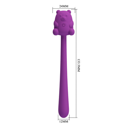 CUTE BEAR – Flirting Stick, 7 vibrációs funkció, mágneses USB töltés