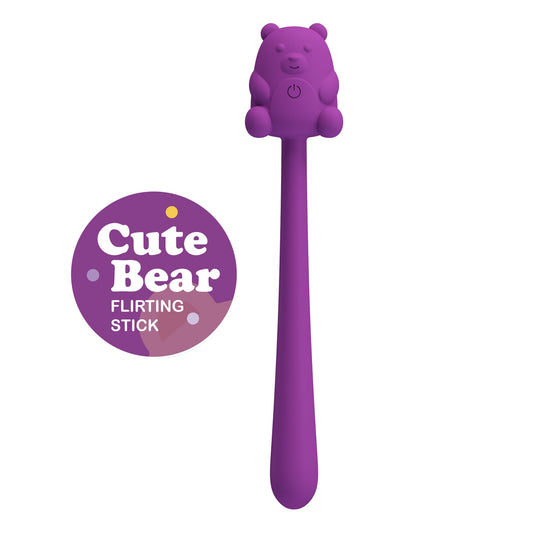 CUTE BEAR – Flirting Stick, 7 vibrációs funkció, mágneses USB töltés
