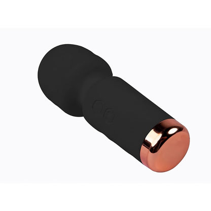 Eros Mini Wand – fekete, 10 vibrációs mód, szilikon