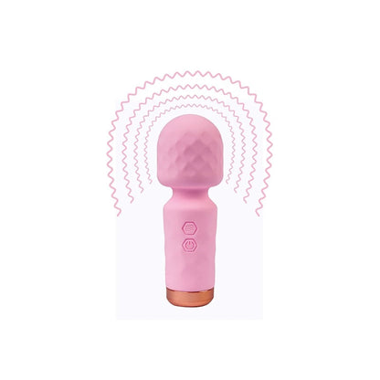 Eros Mini Wand – rózsaszín, 10 vibrációs mód, szilikon