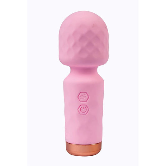 Eros Mini Wand – rózsaszín, 10 vibrációs mód, szilikon