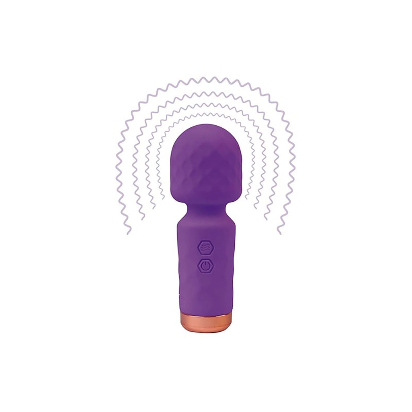Eros Mini Wand – lila, 10 vibrációs mód, szilikon