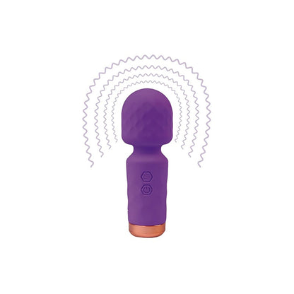 Eros Mini Wand – lila, 10 vibrációs mód, szilikon