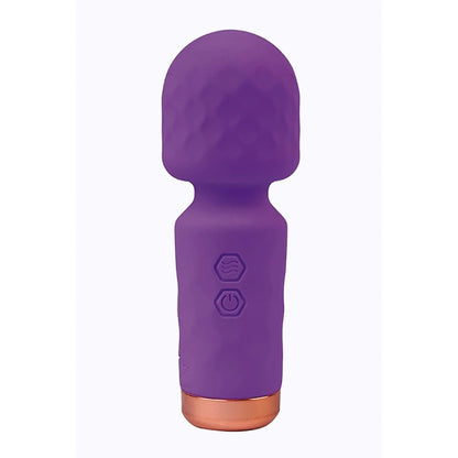 Eros Mini Wand – lila, 10 vibrációs mód, szilikon