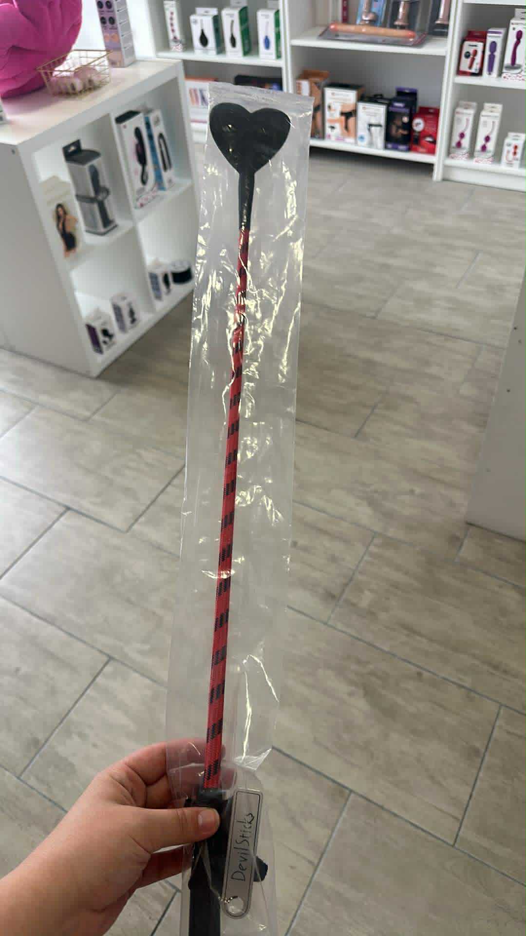Devil Sticks szív alakú paskoló66 cm