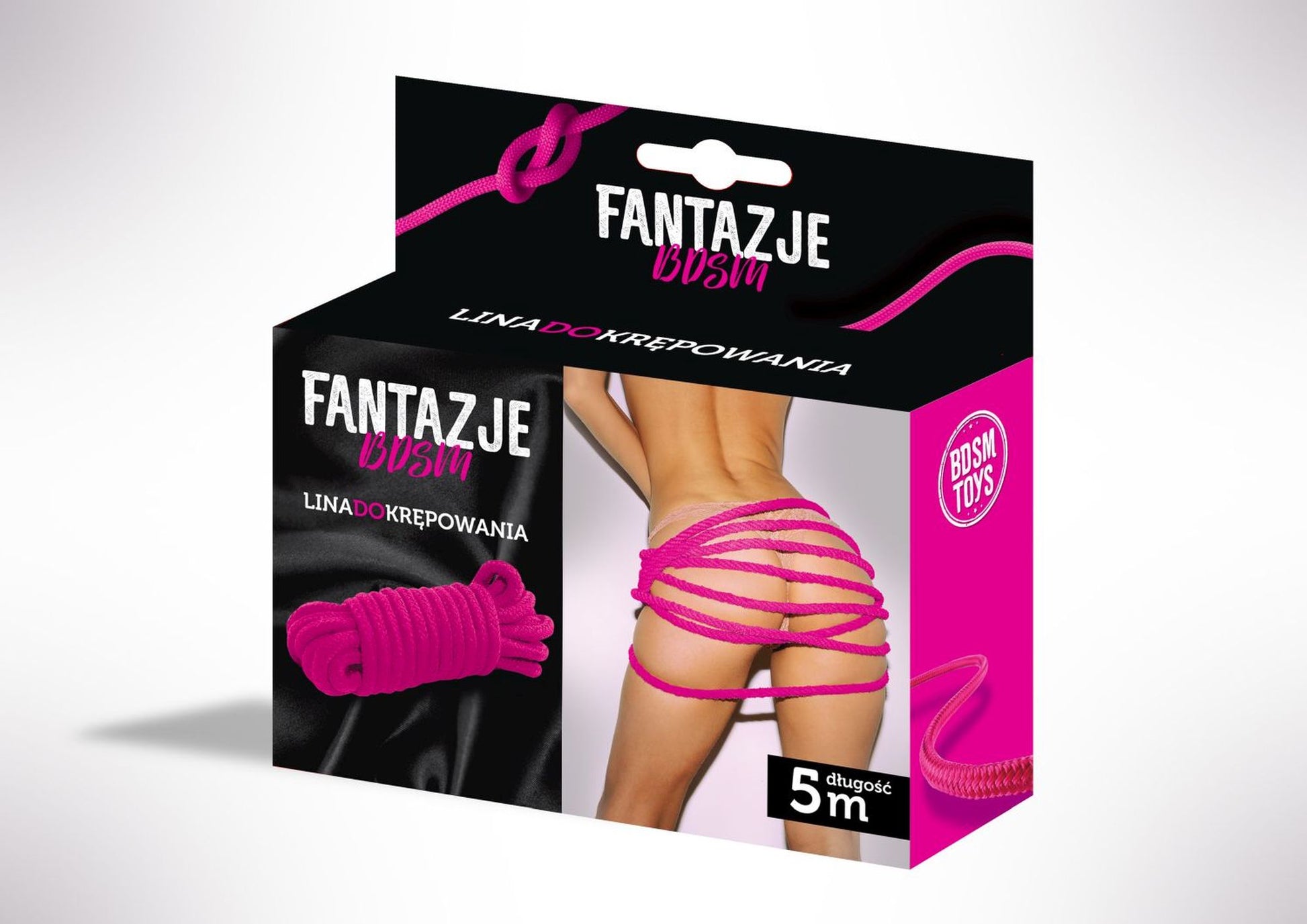 BDSM Fantasies Kötözőkötél Rózsaszín 5m