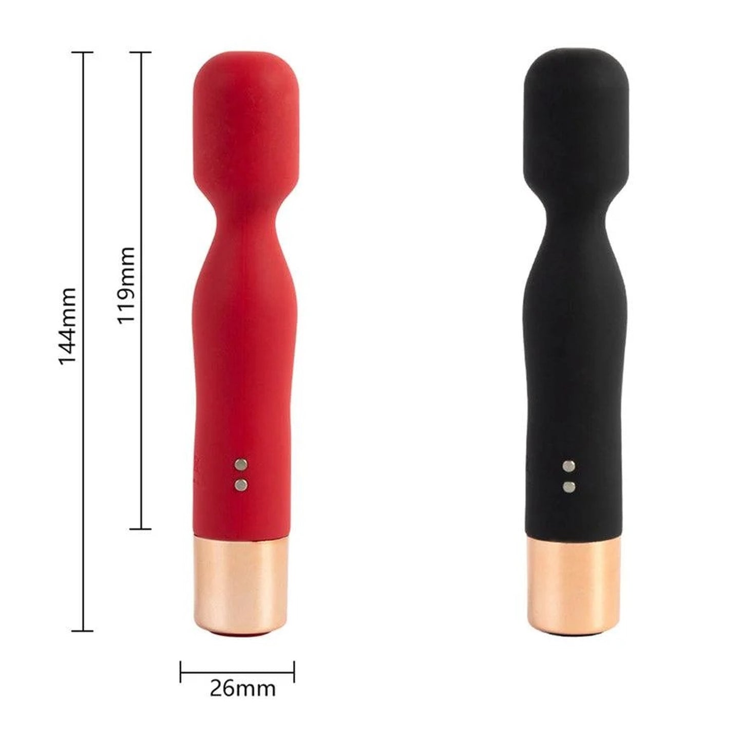 Massager USB – piros, 7 vibrációs funkció