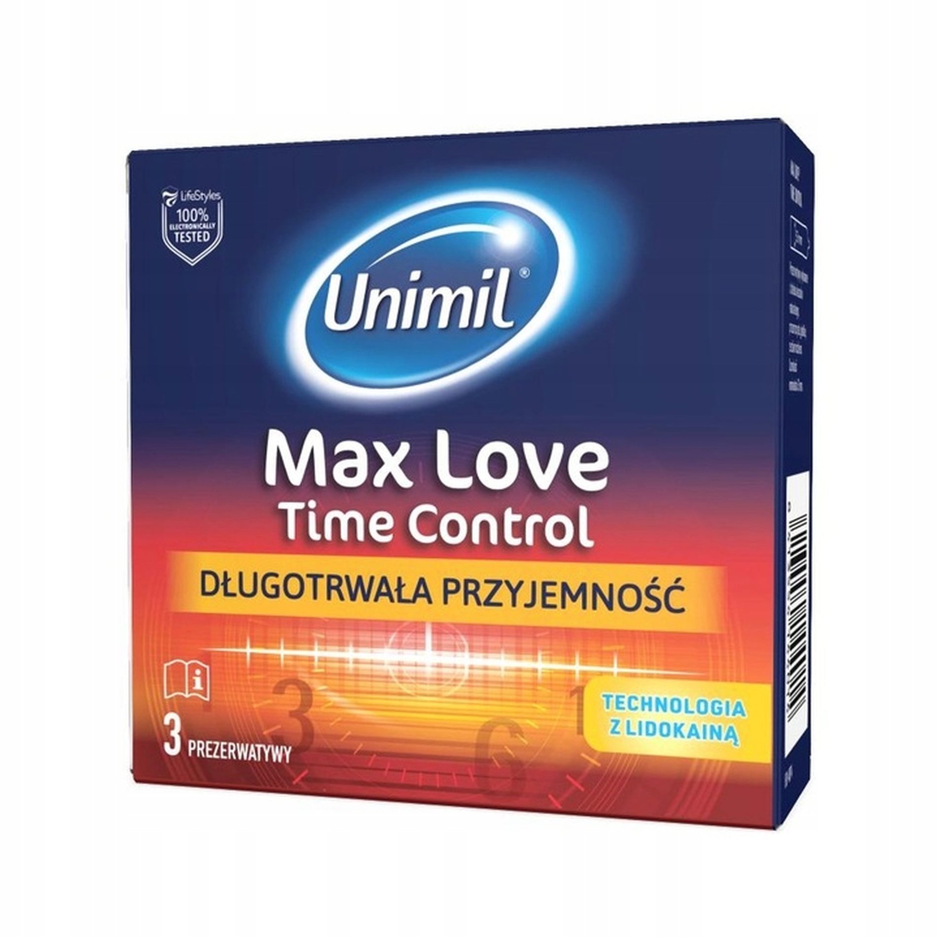 Unimil Max Love Időkontroll Óvszer – 3 db