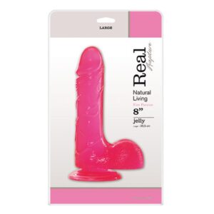 JELLY DILDO REAL RAPTURE PINK 8"