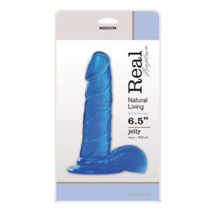 JELLY DILDÓ REAL RAPTURE KÉK 6,5"